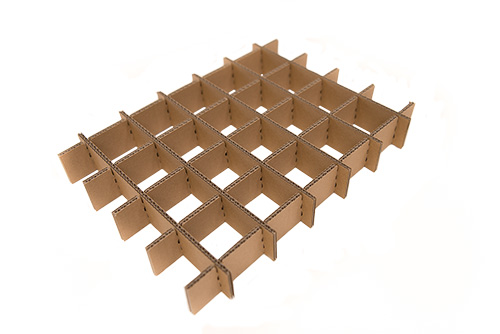 Corrugated cardboard compartments