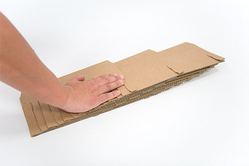 Cardboard box with compartments