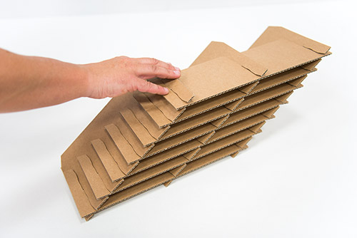 Cardboard box with compartments